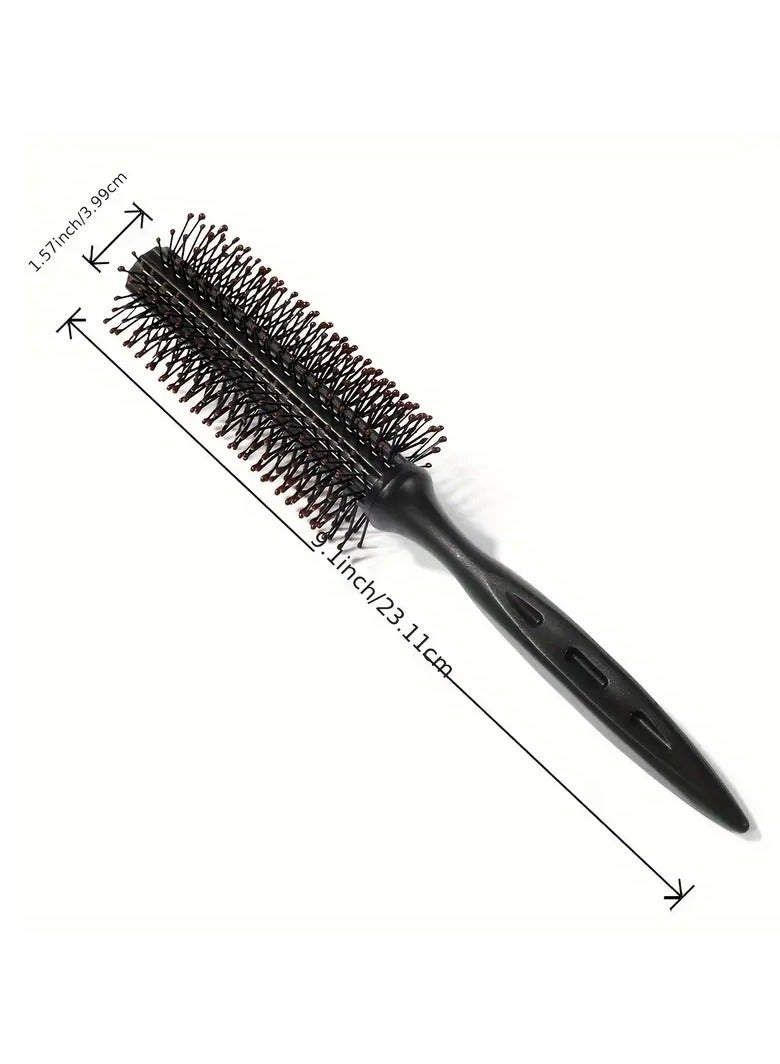 Rozino 1pc Round Hair Comb, Heat-resistant Anti Static Hairdressing Comb, Natural Styling Hair Brush For Blow-drying - Image 5