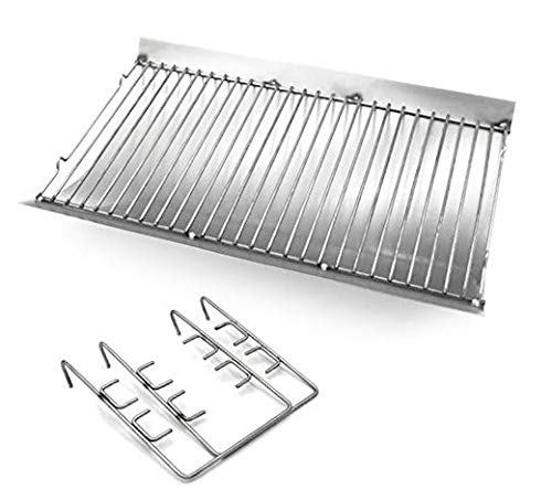 Votenli P0350H (1-Pack) 27 inches Steel Ash Pan with Wire Grate for Chargriller Charcoal Grill 1224, 1324, 2121, 2222, 2727, 2828, 2929, Chargriller 200048,Charbroil 1730205 (27 x 13 1/4) - Image 5