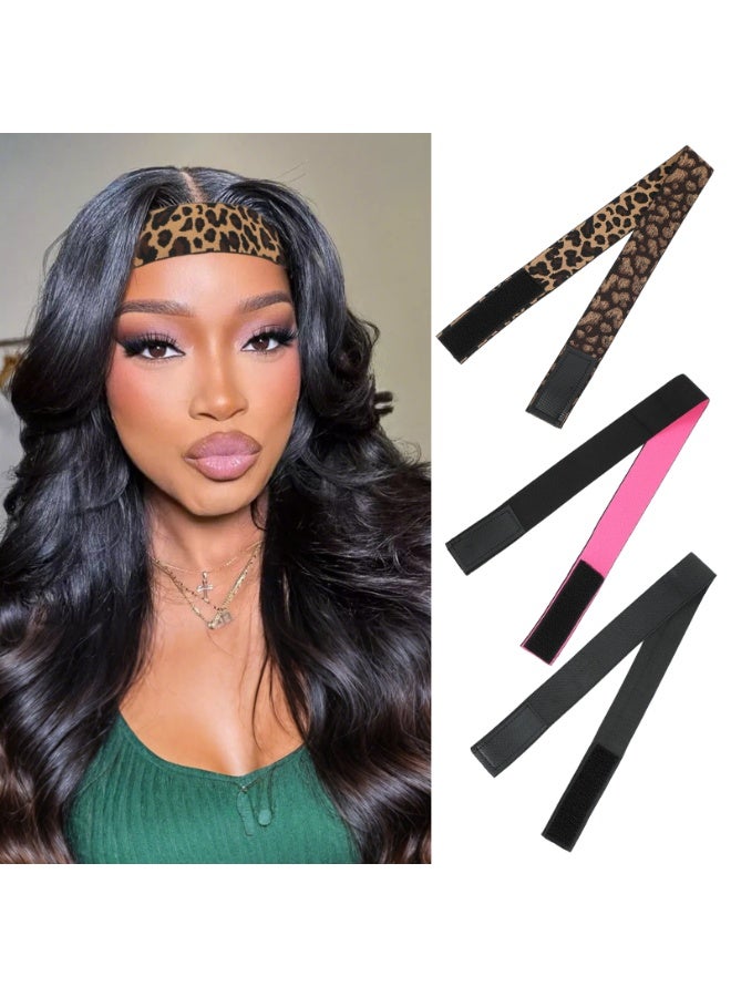 SHINEDOWN 3 Pcs Wigs Bands Soft And Comfortable Headband, Secure Fit, Easy To Carry, Adjustable Elastic Wig Headband - Image 1