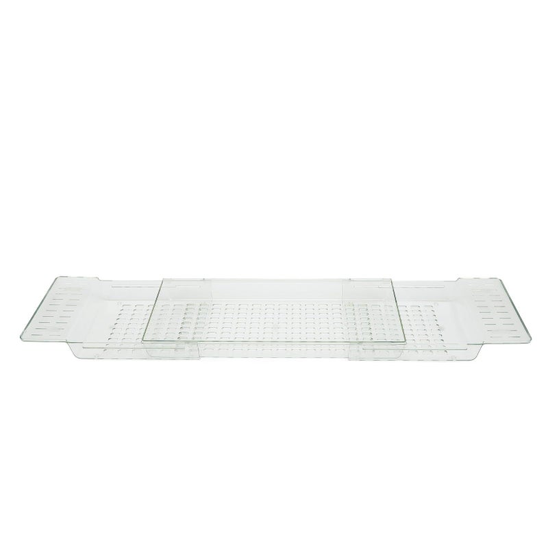 Translucent Green Adjustable Expandable Bathtub Tray Table PET Bathroom Relaxation - Image 3