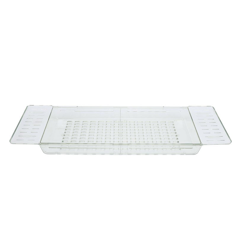 Translucent Green Adjustable Expandable Bathtub Tray Table PET Bathroom Relaxation - Image 2
