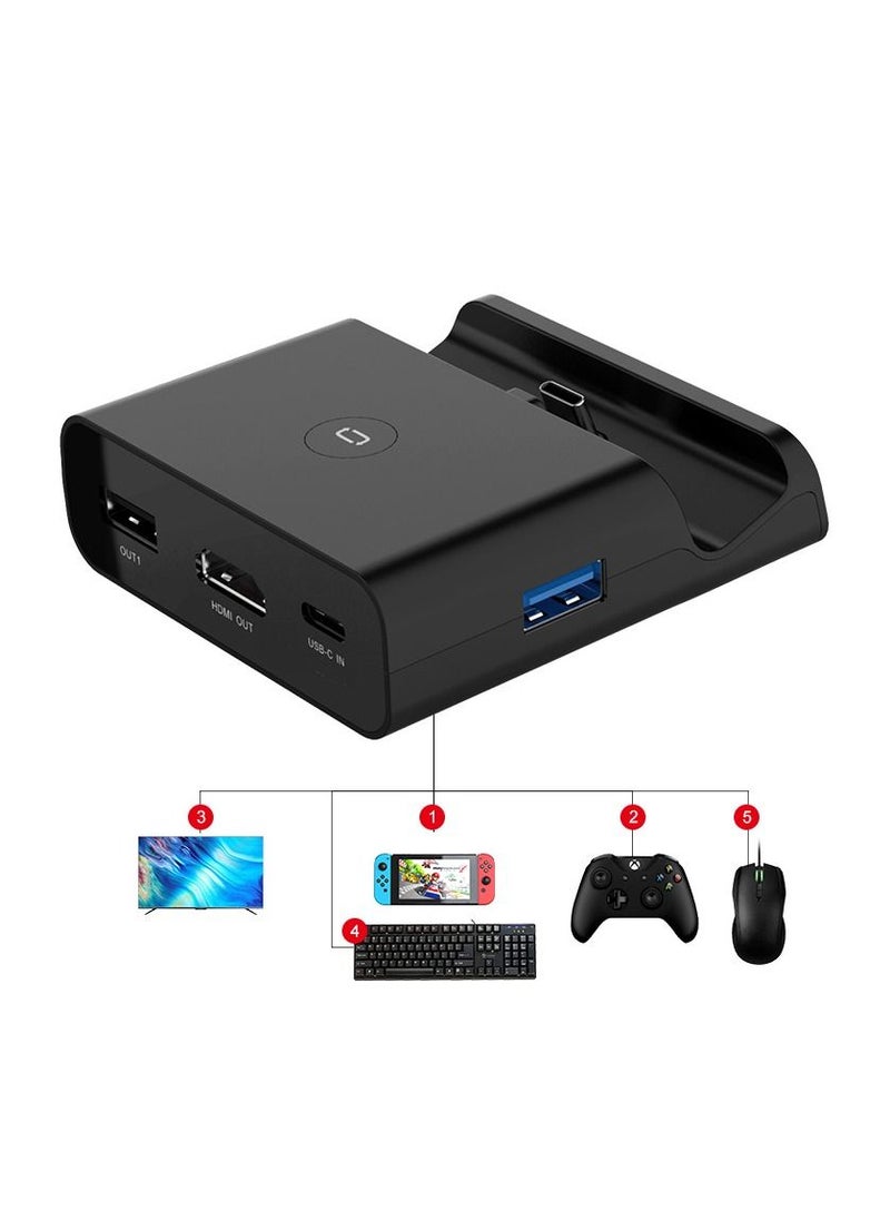Generic - Docking Station for Nintendo Switch, Charging Dock 4K HDMI TV Adapter Charger Set Replacement Compatible with Official Nintendo Switch Dock (No Charging Cable) - Image 1
