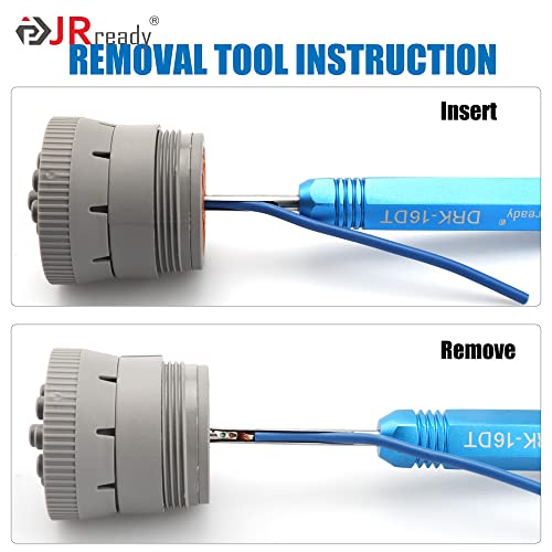 JRready ST5231 Deutsch Pin Removal Tool DRK-20DTM DRK-16DT DRK-12DTP with DRK-RT1B, Connector Release Tool for Deutsch Solid Contacts - Image 3