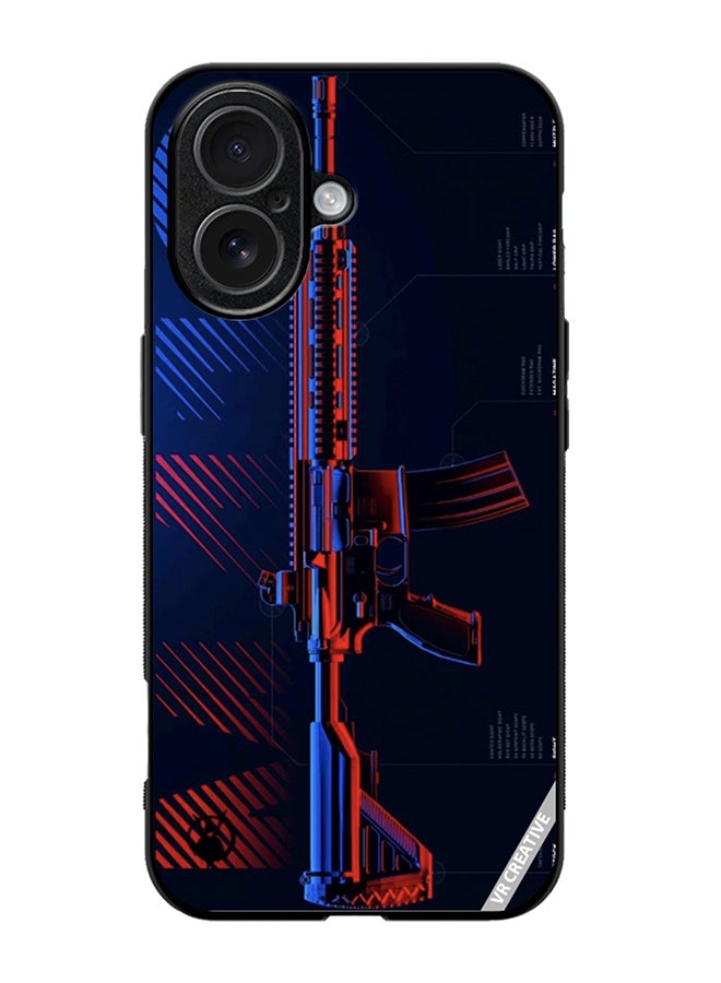 Protective Case Cover For Apple iPhone 17 Gun Design Multicolour