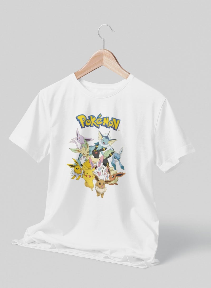 ZOOM Colorful Pokémon Characters Kids T-Shirt for Boys and Girls