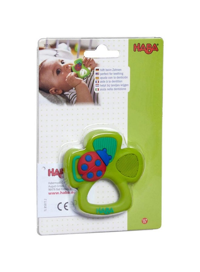 HABA Lucky Shamrock Safe Silicone Teether and Grasping Toy for Developmental and Sensory Play for Babies 6 Months and Up - Dishwasher Safe - Image 4
