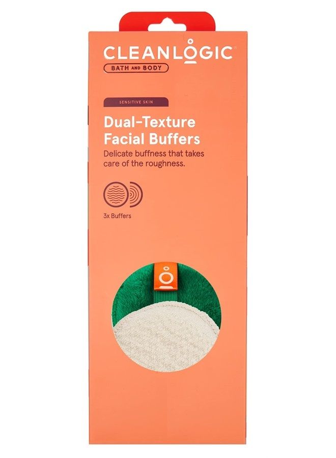 cleanlogic Clean Logic Dual-Texture Facial Buffers Sensitive Skin (Pack of 3) - Image 1
