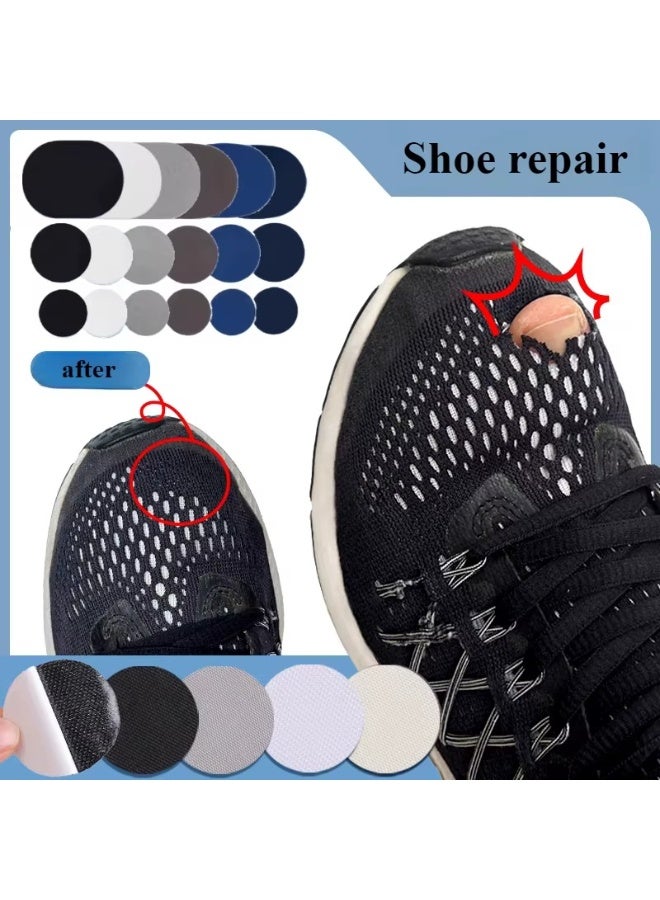 6pcs Heel Wear Repair, Shoe Patch Stickers, Unisex, Anti-Wear, Heel Protector Adhesive, Sports Shoe net repair, (Black)  - Image 5