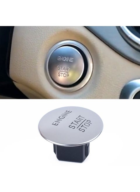 Car Keyless Switch Engine Start Key Push Button 2215450514 for Mercedes-Benz W164 W205(Silver)