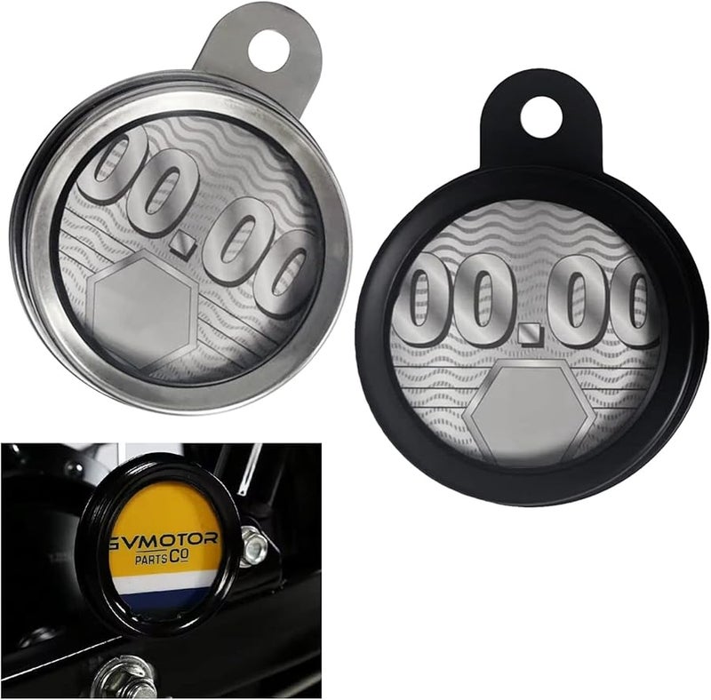 Black Metal Alloy Motorcycle Tax Disc Holder Card Hanger Label for Motorbike Scooter - Image 3