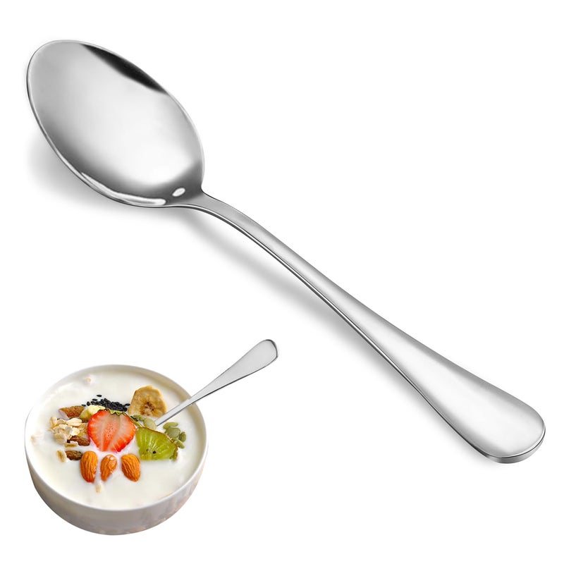 24 Pcs Teaspoons Set Food Grade Stainless Steel Tea Spoons Durable Small Spoons Metal Dessert Spoon Spoon Silverware for Home Kitchen or Restaurant Mirror Polished  Dishwasher Safe 67Inch