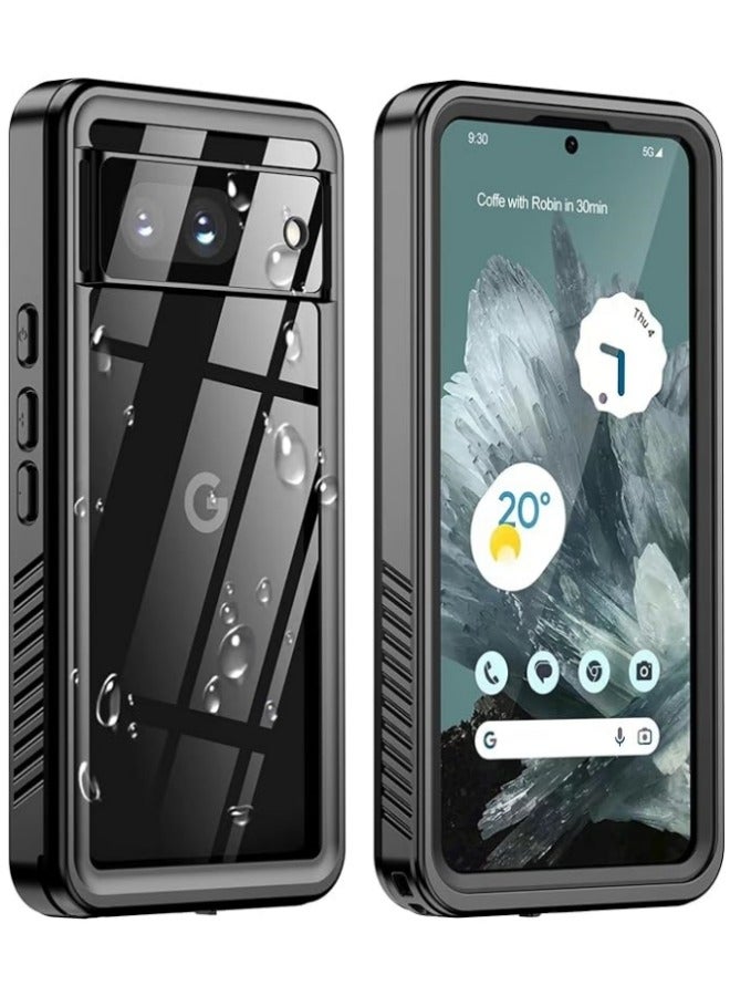Compatible with Google Pixel 8/8 Pro Case,IP68 Waterproof with Built-in Screen Protector, Full Body Sealed Heavy Duty Shockproof Dustproof Snowproof Clear Case for Pixel 8/8 Pro - Image 1