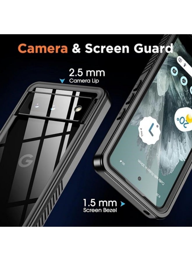 Compatible with Google Pixel 8/8 Pro Case,IP68 Waterproof with Built-in Screen Protector, Full Body Sealed Heavy Duty Shockproof Dustproof Snowproof Clear Case for Pixel 8/8 Pro - Image 3