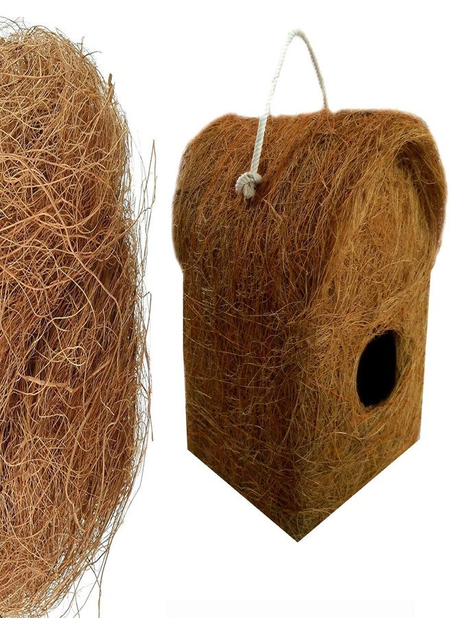 LIVEONCE Safest Open Bird House Purely Handmadelove Birds/Sparrow/Small Birds/and Free coel nest - Image 2