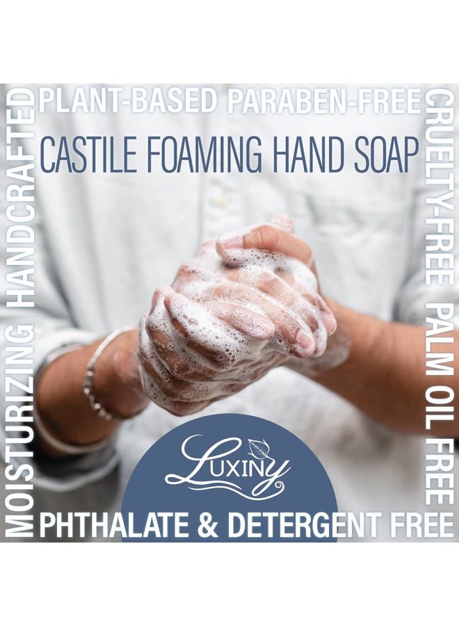Luxiny Castile soap, Liquid Foaming Hand Soap, Hand Wash for the Kitchen & Bathroom, Palm Oil Free, Vegan & Cruelty Free, Made in the USA, 8.45 oz., 2 Pack (Floral Bouquet) - Image 4