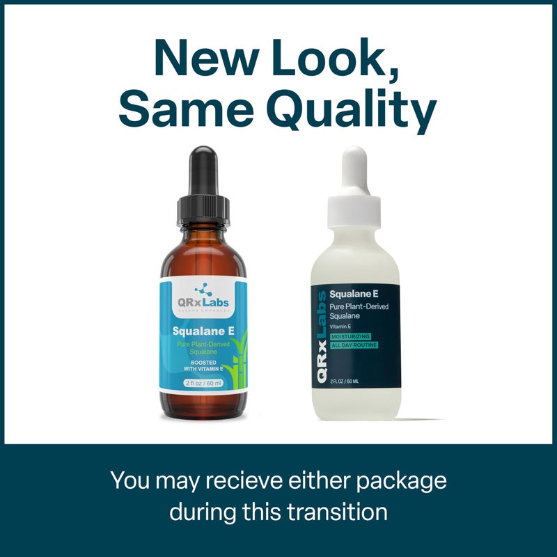 QRxLabs Squalane Oil for Face - Vitamin E & Sugarcane Squalane for Hydration - Gua Sha & Dermaplaning Massage - Moisturizer for Oily Skin - Face Oil for Women - Unscented, 2 Fl Oz - Image 2