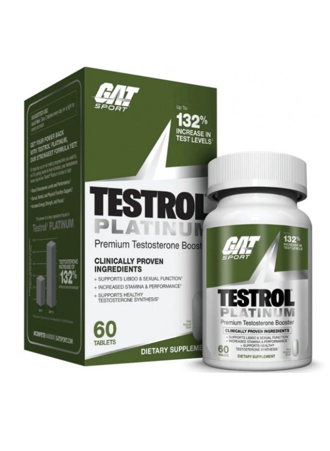 GAT SPORT Testrol Platinum Premium Testosterone Booster 60 Capsule