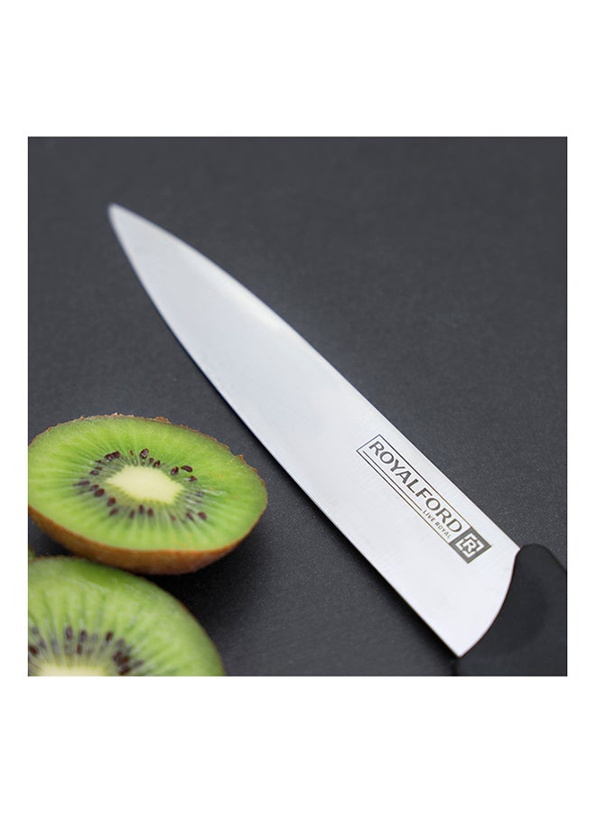 Royalford 2-Piece Utlity Knife Set Silver Black 26cm - Image 5
