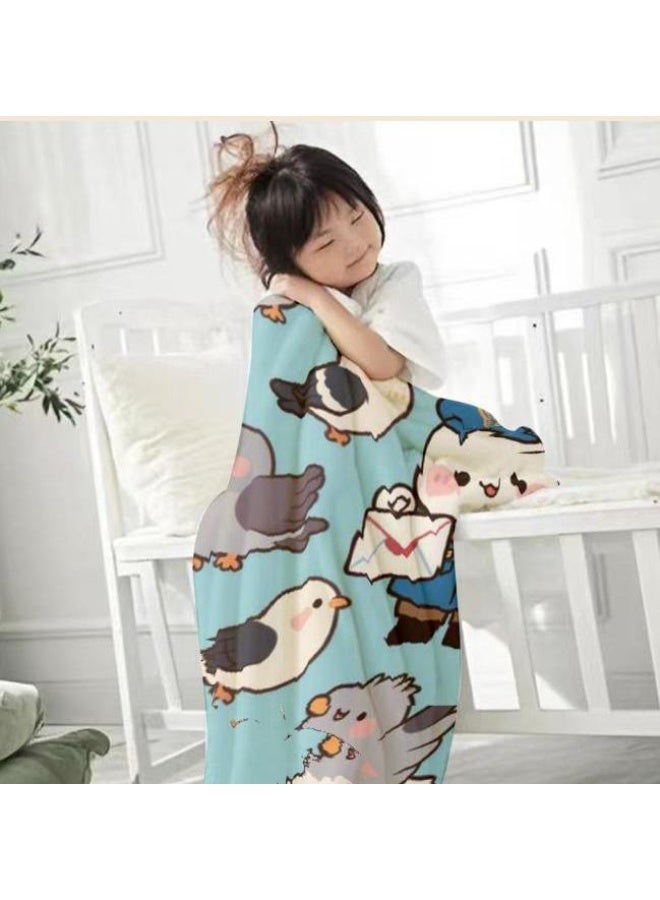 general Flannel thin blanket (warm and comfortable, suitable for sleep, gaming, dust removal and sandproof) 150cm*200cm - 396 - Image 4