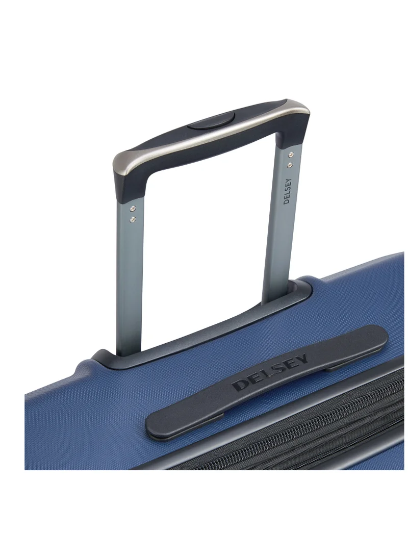 ديلسي _باريس Depart Hard 81cm Hardcase Expandable 4 Double Wheel Check-In Luggage Trolley Case Navy Blue - 00314583022 X9