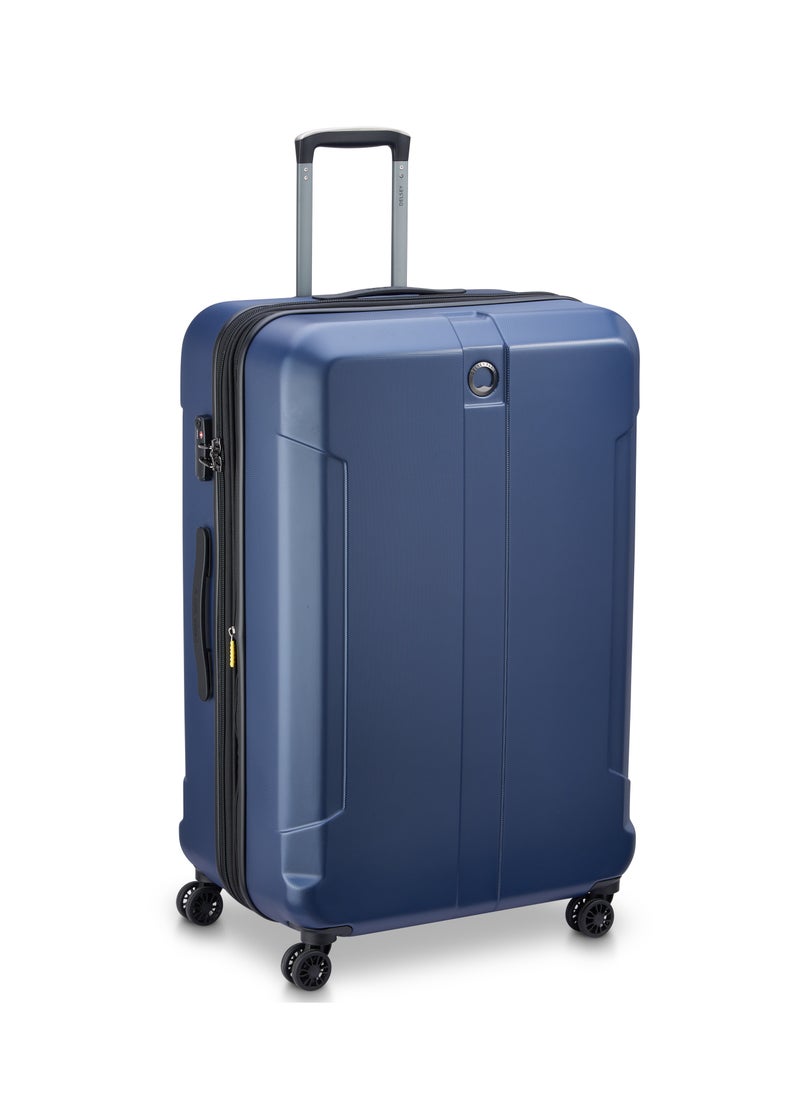 DELSEY Paris - Depart Hard 81cm Hardcase Expandable 4 Double Wheel Check-In Luggage Trolley Case Navy Blue - 00314583022 X9 - Image 1