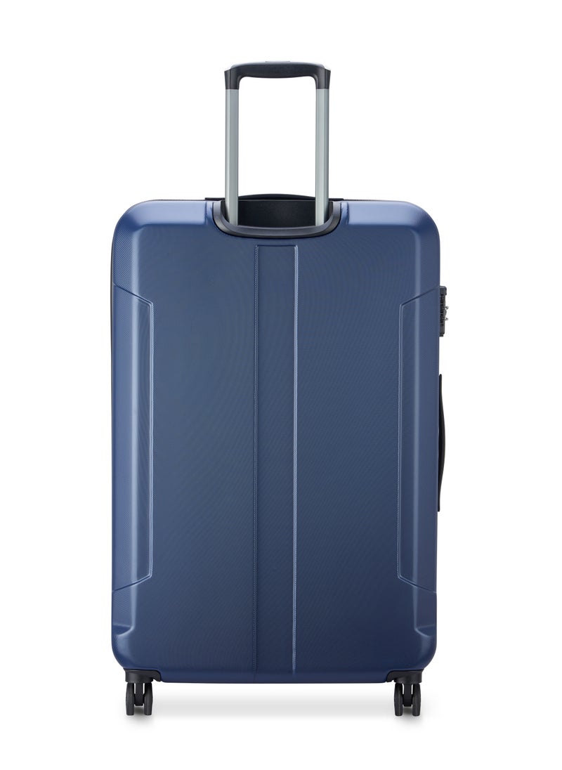 DELSEY Paris - Depart Hard 81cm Hardcase Expandable 4 Double Wheel Check-In Luggage Trolley Case Navy Blue - 00314583022 X9 - Image 1