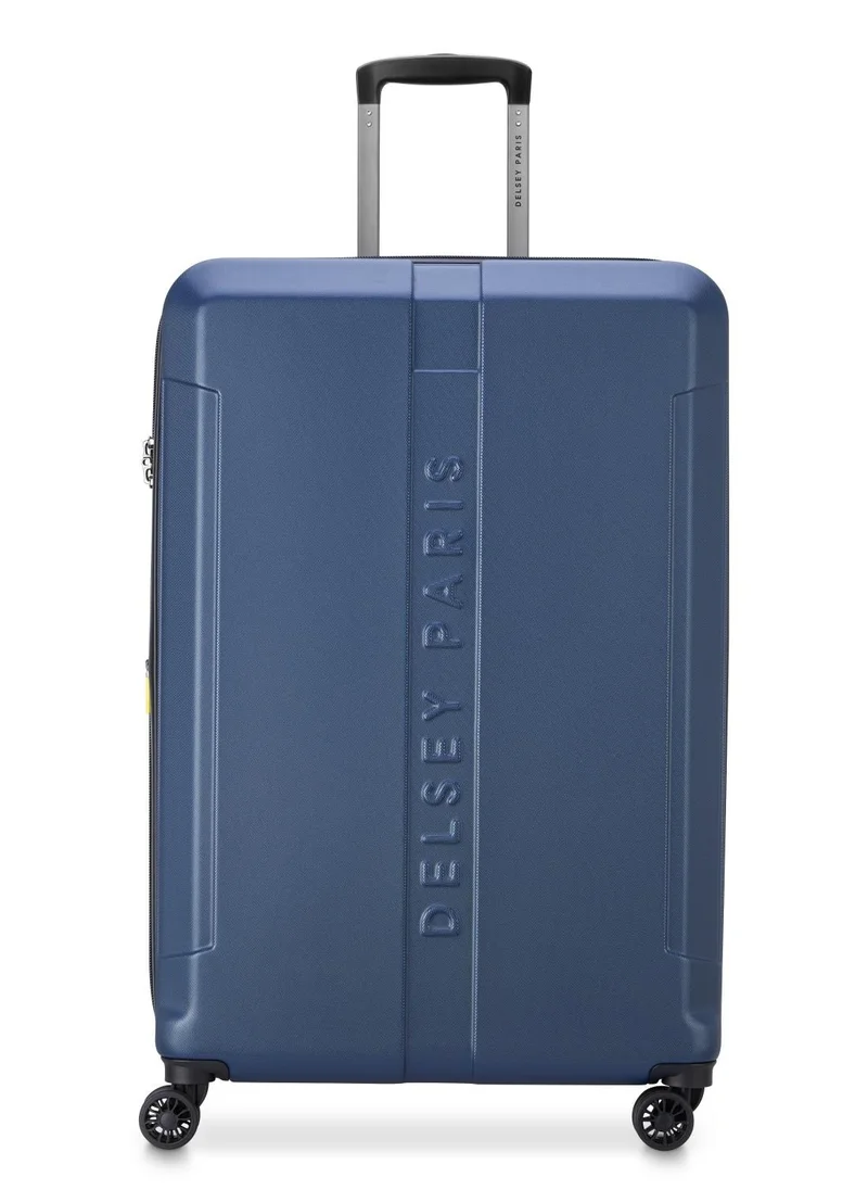 ديلسي _باريس Depart Hard 81cm Hardcase Expandable 4 Double Wheel Check-In Luggage Trolley Case Navy Blue - 00314583022 X9