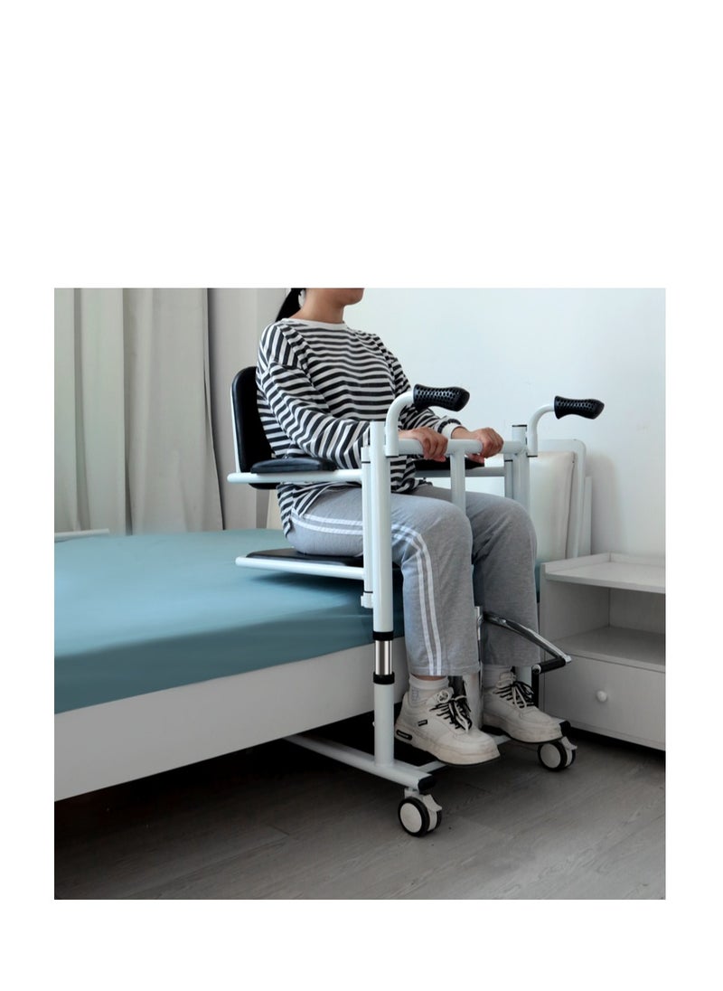 Wheelchair and lift for patient Wheeled shower chair for bathroom Shower toilet seat