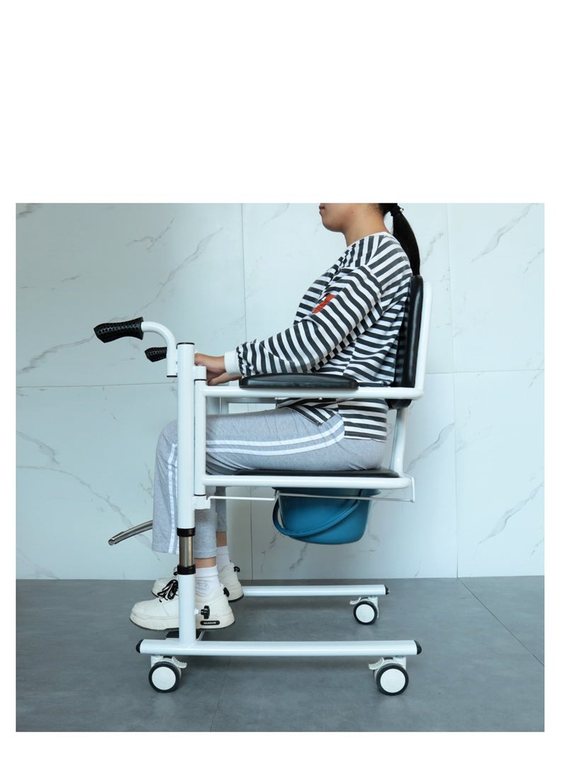 Wheelchair and lift for patient Wheeled shower chair for bathroom Shower toilet seat