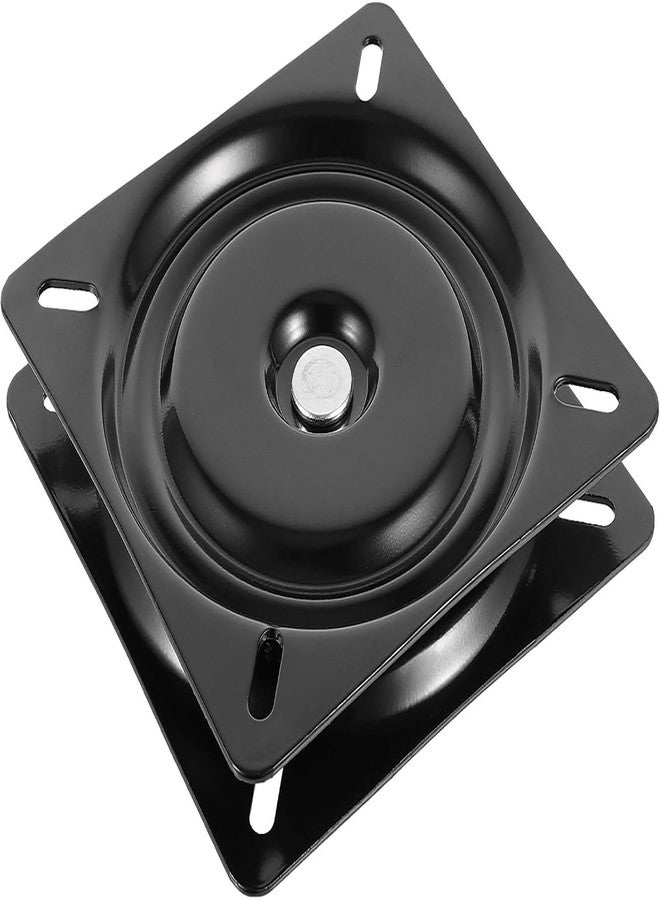 ZEONHAK 3 PCS 8 Inches Heavy Duty Bar Stool Swivel Plate, Bar Stool Swivel Replacement, Seat Swivel Base Mount Plate for Bar Stool and Chair Ball Bearing Swivel, Black - Image 3