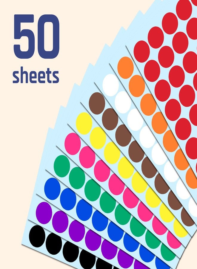 TownStix 2000 Pack, 3/4" Round Colored Dot Stickers Labels - 10 Assorted Colors - Image 5