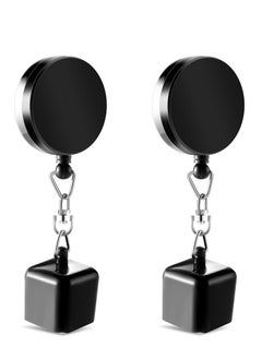 Excefore Billiards Snooker Pool Cue Chalk Holder 2 Pieces Retractable Snooker Practical Tool with Belt Clip for Billiards Chalk Tip Holder  - Image 1