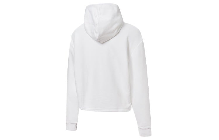 (WMNS) PUMA Metallic Logo Hoodie 'White Gold'