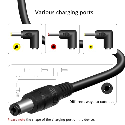 BOEEA Digital Picture Frame Power Cord Compatible with Philips,Skylight,HP,Aluratek, BSIMB Smart Digital Photo Frame, 5V AC/DC Power Adapter Charger (Not for 9V or 12V) - Image 2