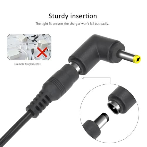 BOEEA Digital Picture Frame Power Cord Compatible with Philips,Skylight,HP,Aluratek, BSIMB Smart Digital Photo Frame, 5V AC/DC Power Adapter Charger (Not for 9V or 12V) - Image 4