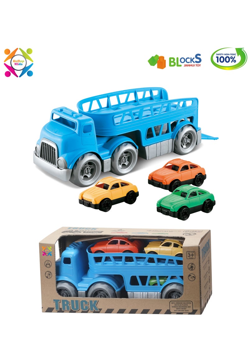 ROLL UP KIDS Car Carrier Vehicle Set Toy, Rollup up kids - Image 4
