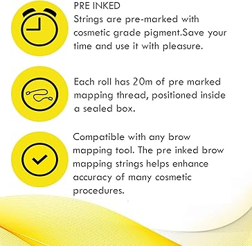 KUKA خيط رسم الحواجب مسبق الحبر 20م أسود - Image 4