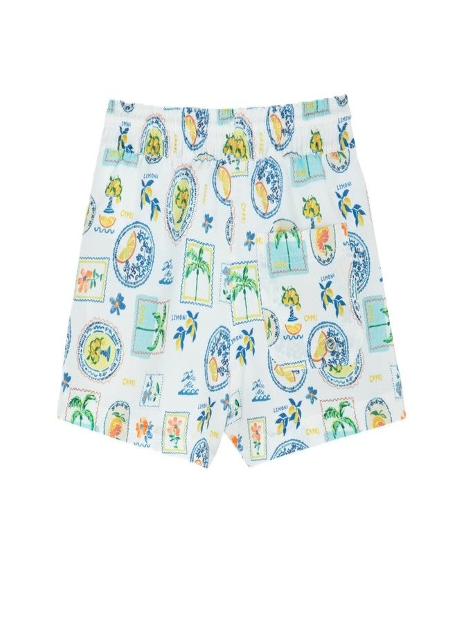 Gottex Kids Boys Swim 5.5" Shorts-Adjustable Drawstring Waist, Built-in Swim Underwear, Chlorine & Fade Resistant - Image 2