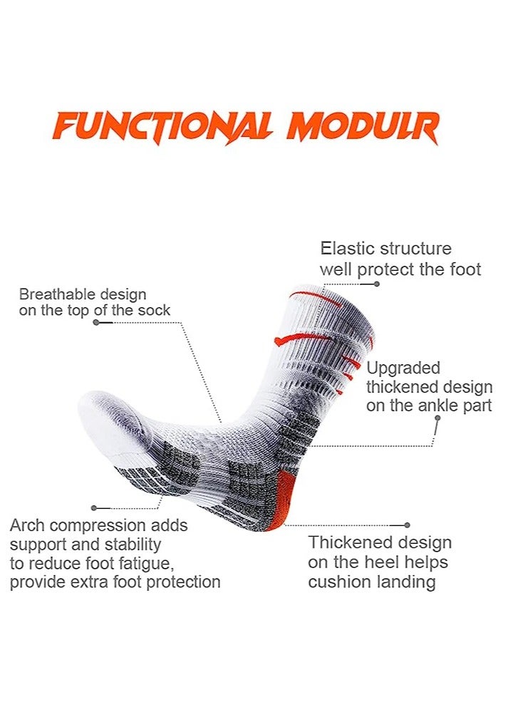 SOLARAE جوارب كرة السلة القابلة للتنفس مع وسادة جوارب رياضية سميكة للضغط للرجال والنساء - Image 4