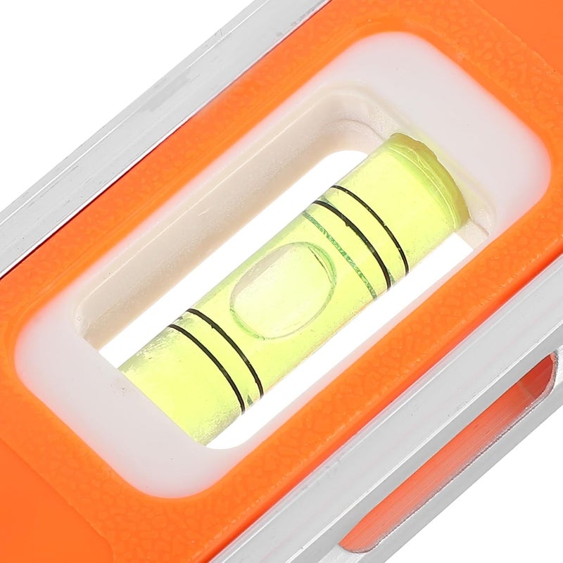 Mini Level Aluminum Alloy Engineering Ruler Multifunctional Measuring Layout Tool with Bubble Vial for Construction and Renovation - Image 3