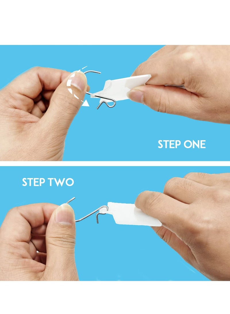 12 Pieces Station Hanging Merchandise Strips with Hooks Display Clip on Strip Label Header for Retail Store - Image 3