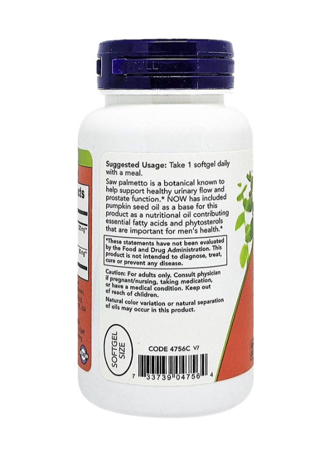 now Saw Palmetto Extract 320 mg Softgels 90's - Image 4