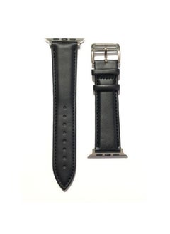 Bold Balance Apple Watch Series 9 Ultra 2 - 49mm Band High Quality Leather Watch Strap Black
