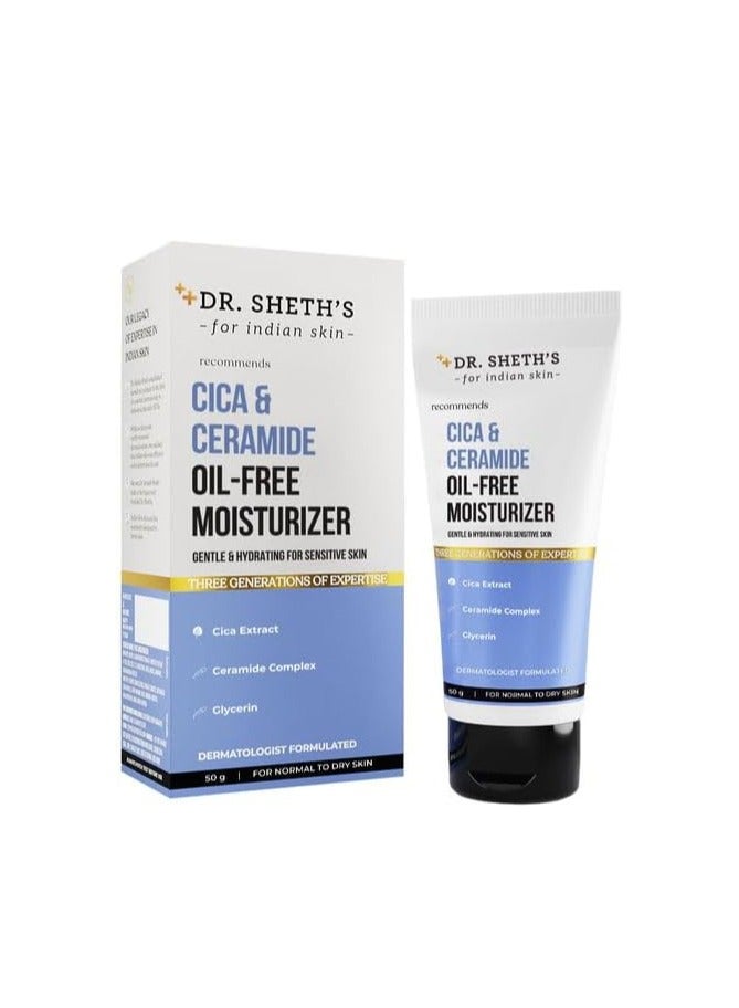 Dr. Sheth's Cica & Ceramide Oil-Free Moisturizer - 50g - Image 1