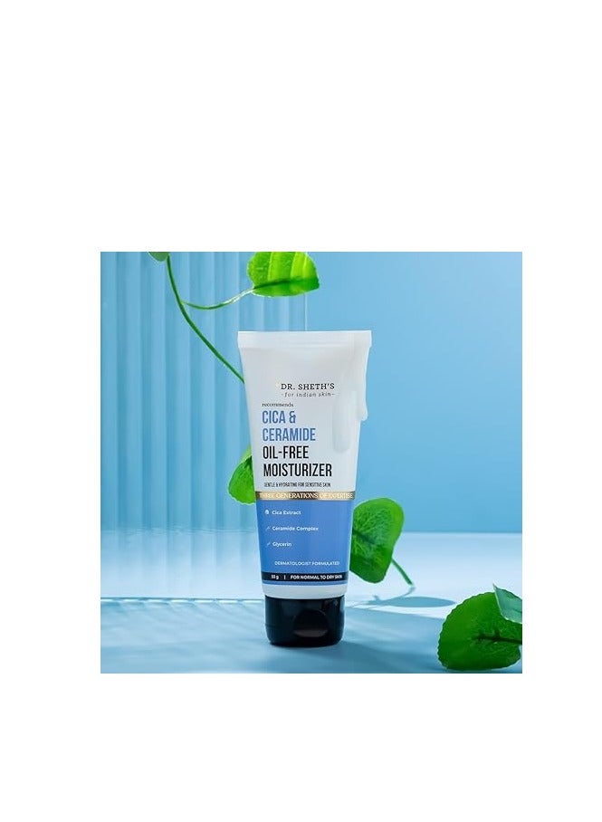 Dr. Sheth's Cica & Ceramide Oil-Free Moisturizer - 50g - Image 2
