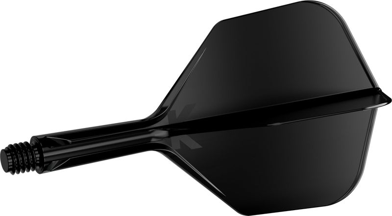 TARGET Darts K Flex Integrated Dart Flight and Shaft, No.6 Black (Short) | Pack of 3 K-Flex - No 6, Precision Moulded 2-in-1 Dart Flights and Dart Stem | Professional Dart Accessories - Image 3