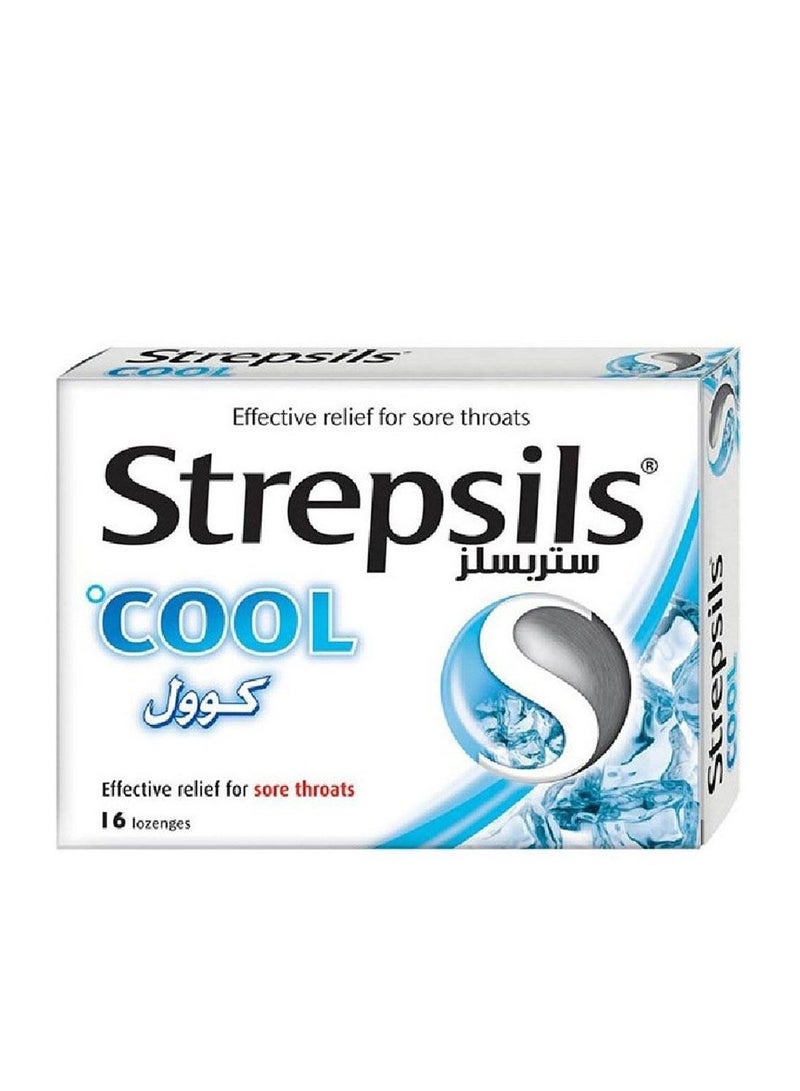 Cool Sore Throats Lozenges 16s