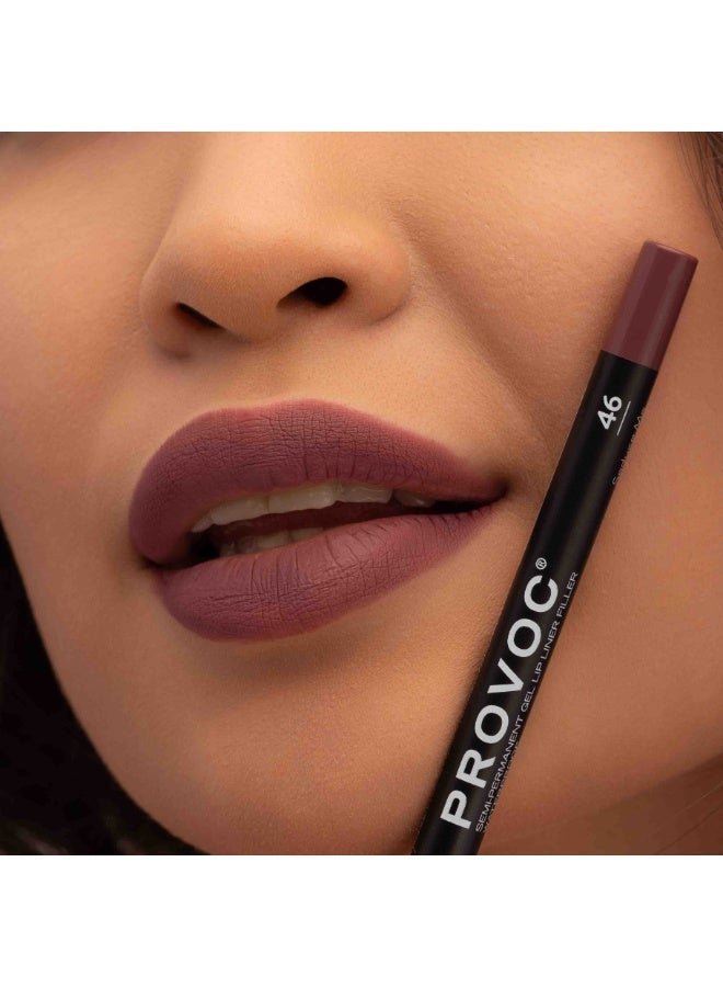 PROVOC SEMI-PERMANENT Gel Lip Liner Filler WP 46 Seduce Me - Image 4
