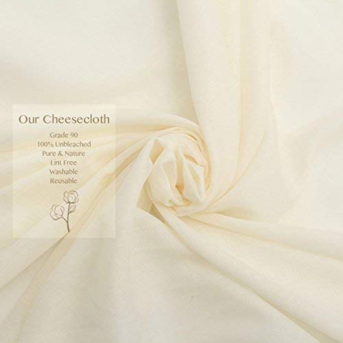 Clarkia Professional Cotton Cheesecloth Unbleached - 2x1 Meters or 2 sq. Meters (Beige) - Image 2