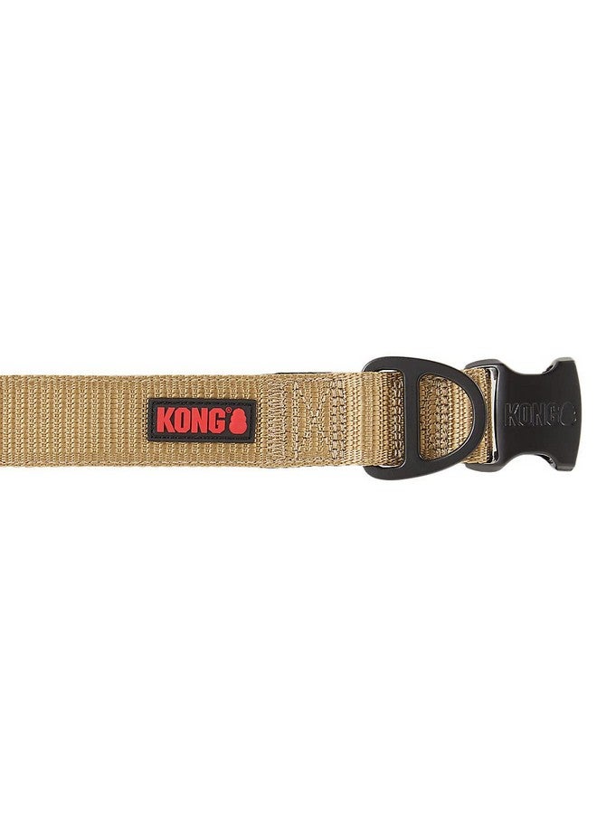 كونج طوق الكلاب KONG Max HD فائق المتانة والمبطن من مادة النيوبرين (متوسط، بني فاتح) - Image 5